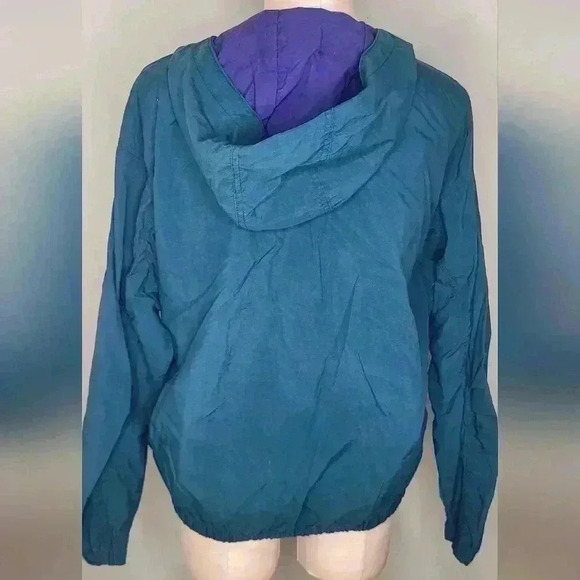 Columbia Vintage Teal Pullover Windbreaker No Size Small-Medium - Picture 10 of 11